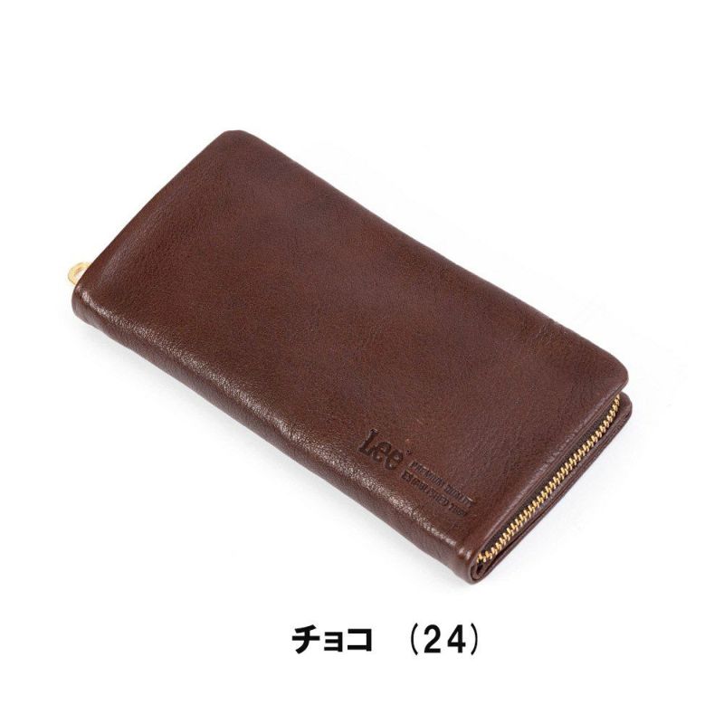 Leeリー長財布メンズレディース本革牛革革レザー財布ファスナーラウンドファスナーメンズ財布メンズ長財布プレゼントおしゃれおすすめブランド大容量薄いブラックブラウン黒茶色クロ320-1926