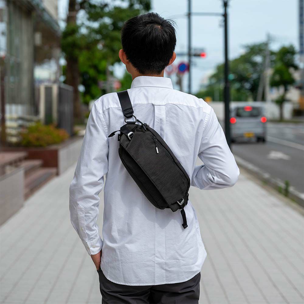 エーススリングバッグaceクロスリングHSサイズメンズレディースクロスリング杢調ビジネスカジュアルビジネスバッグ大人ボディバッグウエストバッグace.GENEエースジーン68026