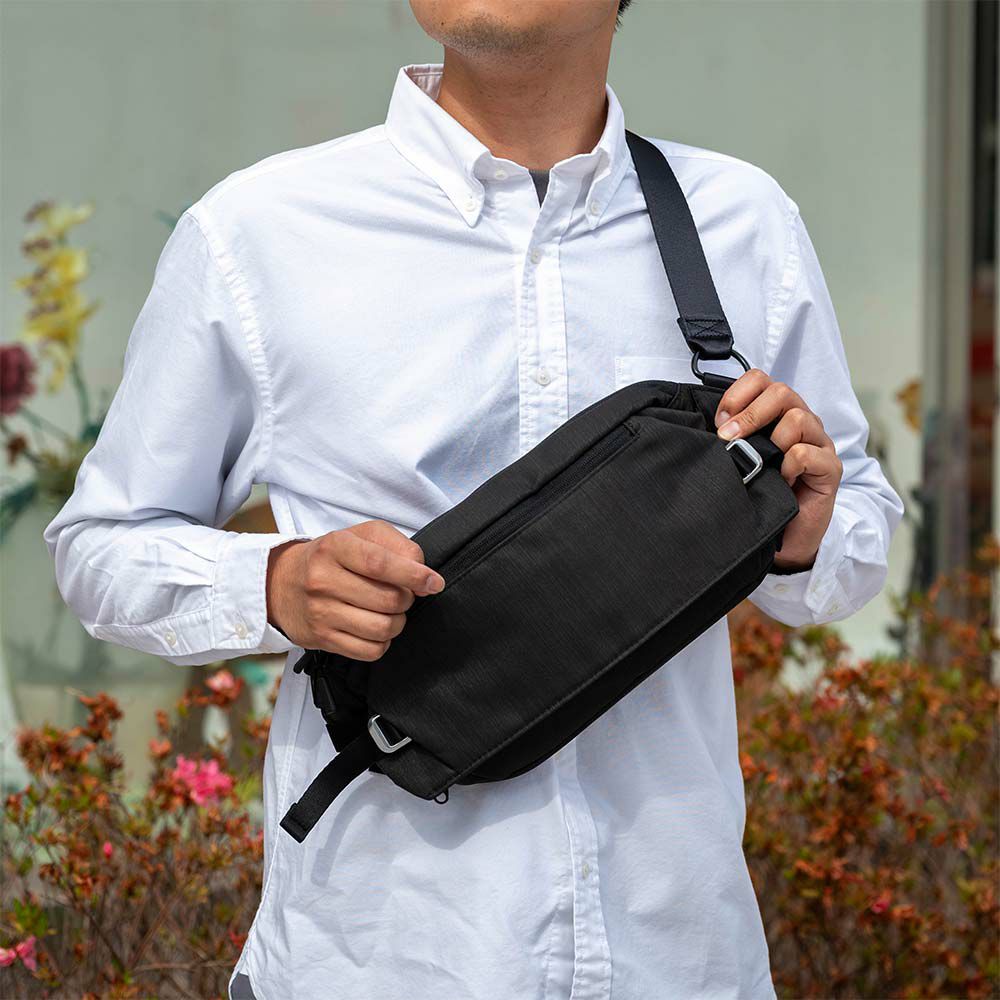 エーススリングバッグaceクロスリングHSサイズメンズレディースクロスリング杢調ビジネスカジュアルビジネスバッグ大人ボディバッグウエストバッグace.GENEエースジーン68026