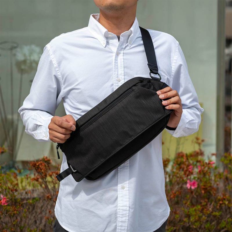 エーススリングバッグaceクロスリングHMサイズメンズレディースクロスリング杢調ビジネスカジュアルビジネスバッグ大人ボディバッグウエストバッグace.GENEエースジーン68027