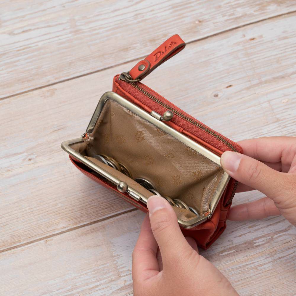 ダコタDakota財布二つ折りアーブルがま口レディース二つ折り財布小銭入れファスナーがま口財布本革革レザー2つ折り2つ折り財布ブランドおしゃれかわいいコンパクト評判人気31361