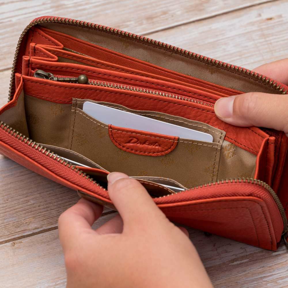 ダコタDakota長財布レディースアーブルラウンドファスナー財布ファスナーレディース財布レディース長財布本革革レザー大容量ブランドおしゃれ薄いカード入れ多いカードポケット多数31363