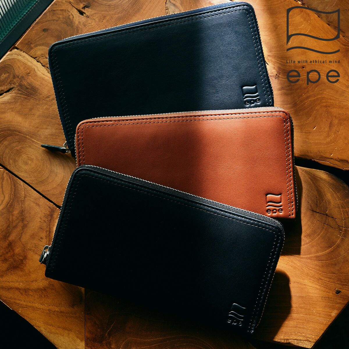 【公式】epe財布長財布メンズラウンドファスナーブランド小銭入れ本革革レザー大容量薄いメンズ財布ファスナー30代40代50代プレゼントギフト使いやすいおすすめ人気ロングウォレットepe004