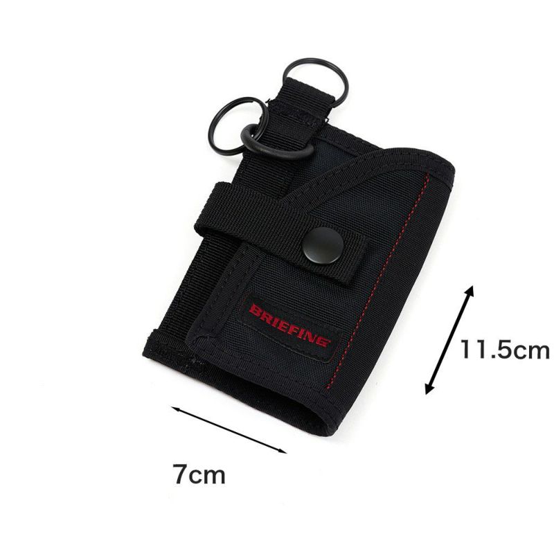 ブリーフィングBRIEFINGキーケースメンズレディースKEYCASEMWGENII鍵鍵入れキーホルダー小銭入れ付きファスナー付きミニコンパクトブランド薄いナイロンミリタリーBRA233A37