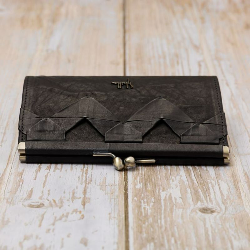 シビラ財布sybillaがま口二つ折りオリガミレディース女性二つ折り財布がま口財布ブランドコンパクト本革5470470