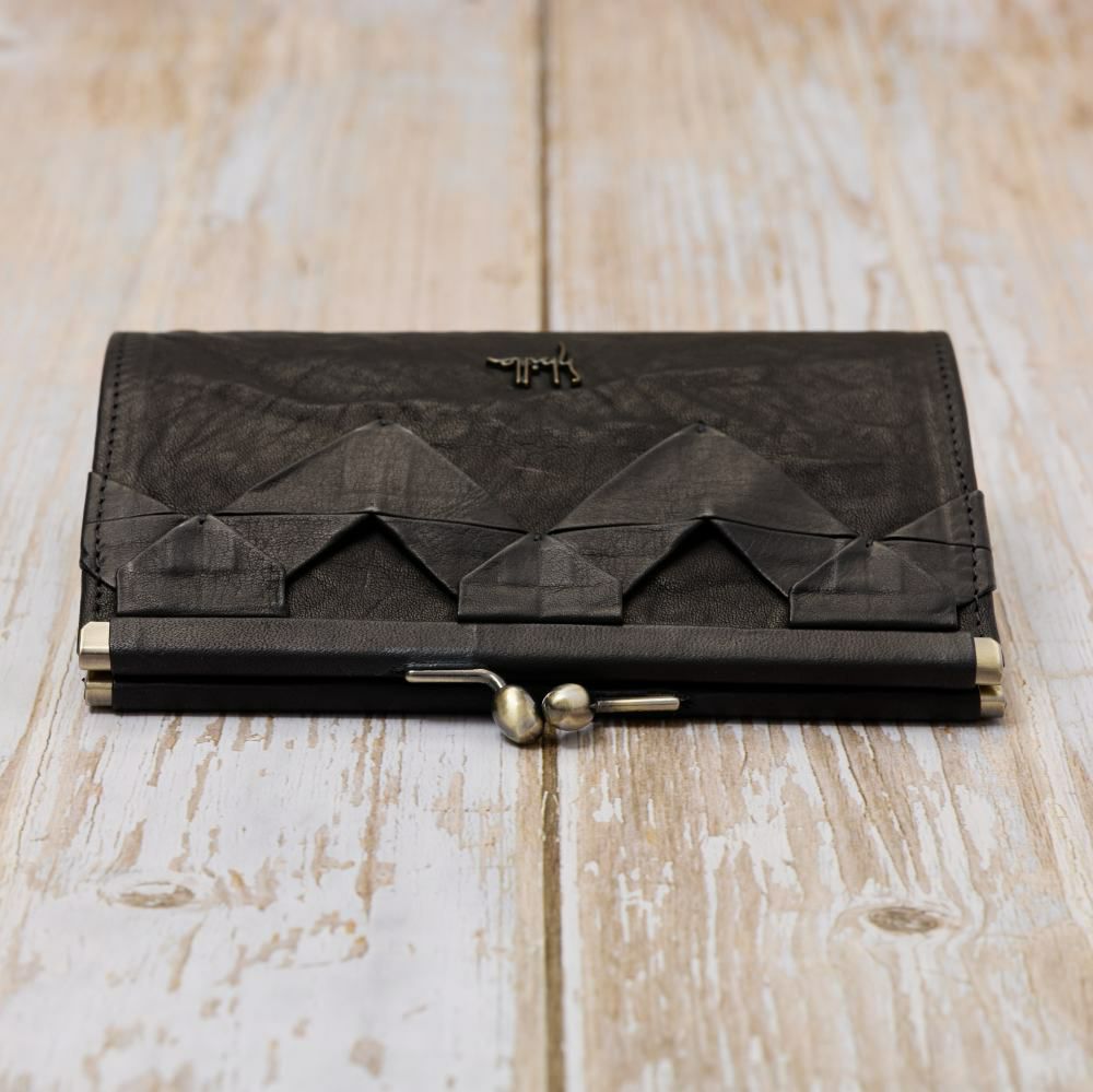 シビラ財布sybillaがま口二つ折りオリガミレディース女性二つ折り財布がま口財布ブランドコンパクト本革5470470