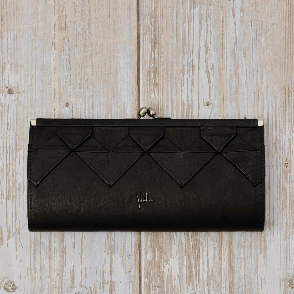 シビラ財布sybilla長財布がま口オリガミレディース女性大容量財布ブランド本革5470473