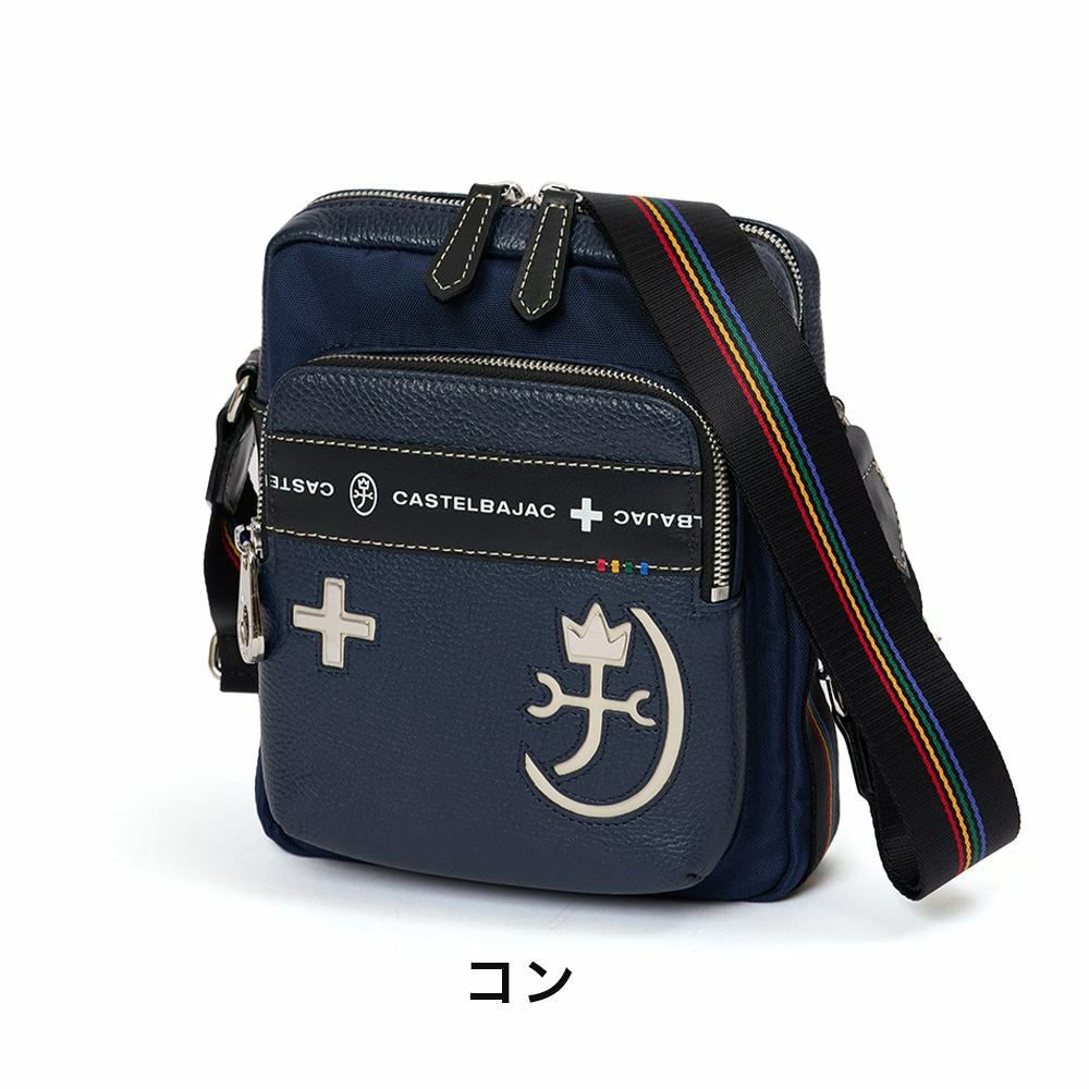 カステルバジャックショルダーバッグバッグCASTELBAJACコネクトメンズレディースショルダーバックショルダー斜めがけバック斜め掛けバッグ肩掛けカバンブランド大人小さめ軽い男性人気83111