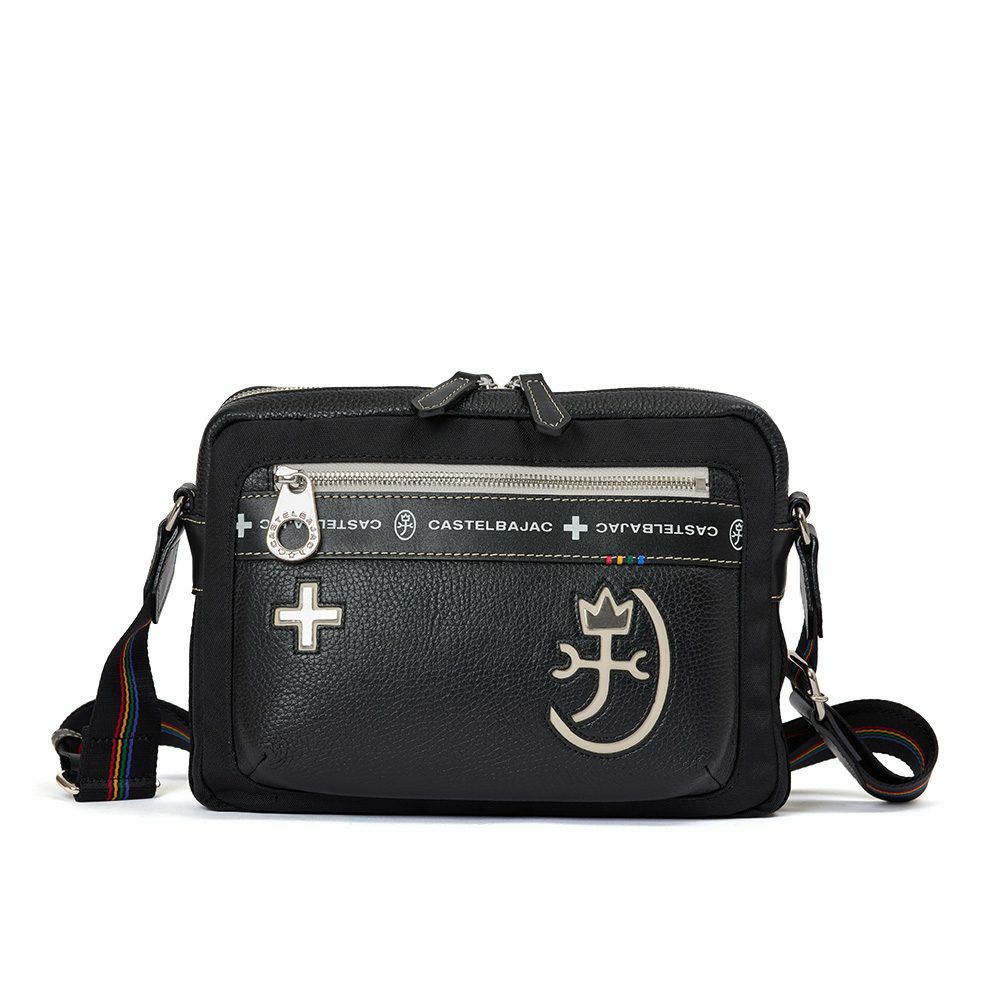 カステルバジャックショルダーバッグバッグ横型CASTELBAJACコネクトメンズレディースショルダーバックショルダー斜めがけバック斜め掛けバッグ肩掛けカバンブランド大人おしゃれコンパクト男性小さめ83112