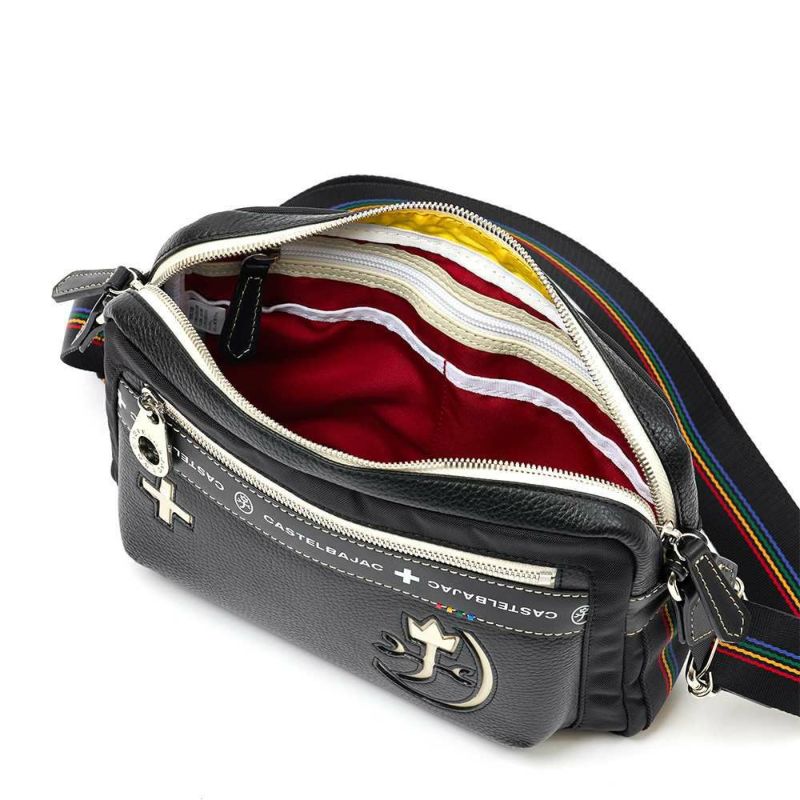 カステルバジャックショルダーバッグバッグ横型CASTELBAJACコネクトメンズレディースショルダーバックショルダー斜めがけバック斜め掛けバッグ肩掛けカバンブランド大人おしゃれコンパクト男性小さめ83112