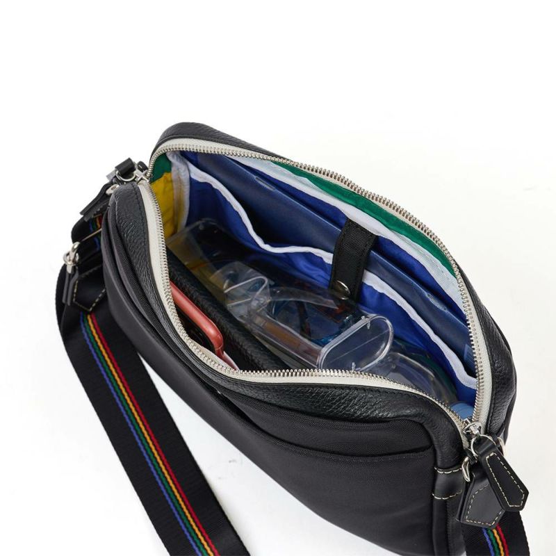 カステルバジャックショルダーバッグバッグ横型CASTELBAJACコネクトメンズレディースショルダーバックショルダー斜めがけバック斜め掛けバッグ肩掛けカバンブランド大人おしゃれコンパクト男性小さめ83112