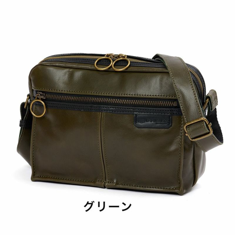 DOUBLESダブルスショルダーバッグバッグメンズレディース本革革レザー斜めがけ斜め掛けブランドおしゃれショルダーショルダーバック小さめコンパクト30代40代50代BCG-7406
