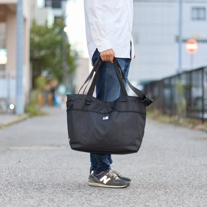 ニューエラトートバッグNEWERAメンズレディースGymToteBag37Lトートバックカジュアルショルダー付き2WAY肩掛けカバン人気おしゃれファスナー付き大きめ大容量ブランドNEWERA