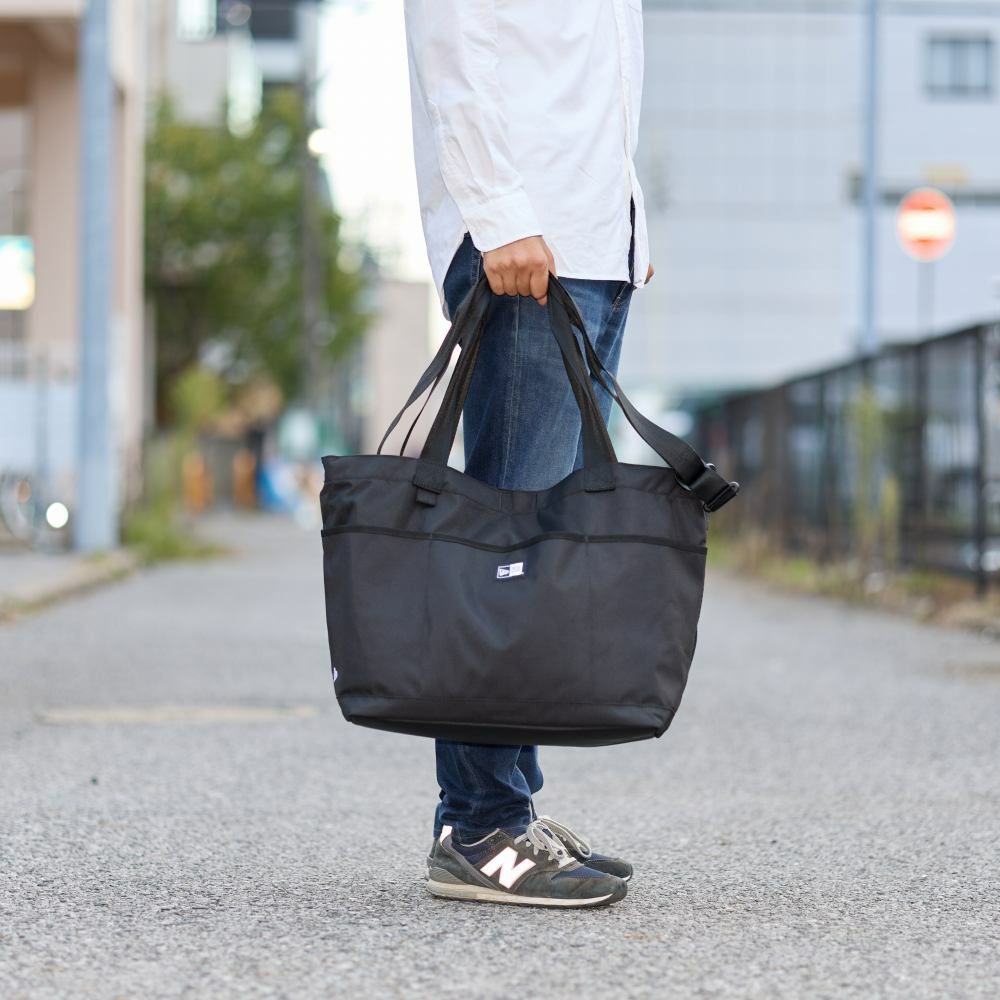 ニューエラトートバッグNEWERAメンズレディースGymToteBag37Lトートバックカジュアルショルダー付き2WAY肩掛けカバン人気おしゃれファスナー付き大きめ大容量ブランドNEWERA