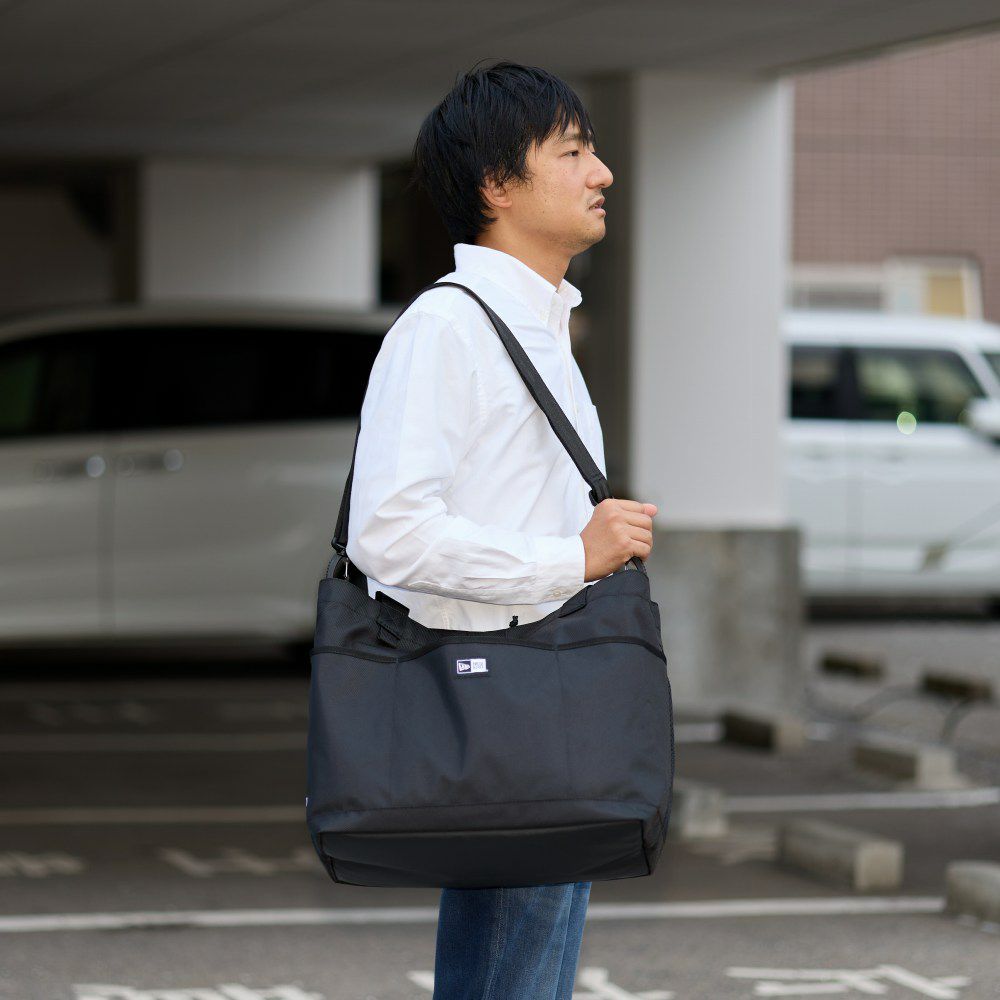 ニューエラトートバッグNEWERAメンズレディースGymToteBag37Lトートバックカジュアルショルダー付き2WAY肩掛けカバン人気おしゃれファスナー付き大きめ大容量ブランドNEWERA