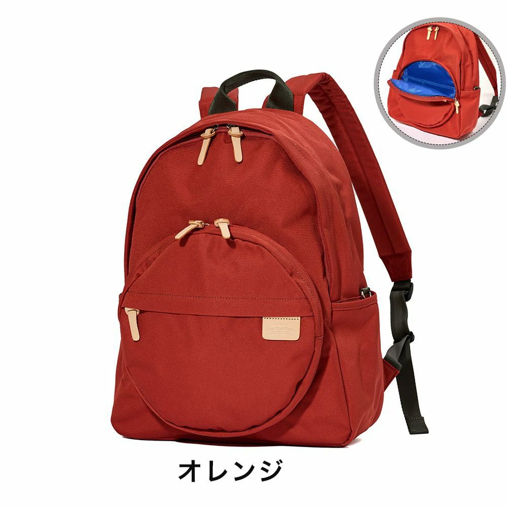 HeartMadeFactoryリュックレディースリュックサックMARUPACK丸型丸ブランドかわいいおしゃれ軽量人気ファスナー付きハートメイドファクトリーHARVESTハーヴェストFY0735