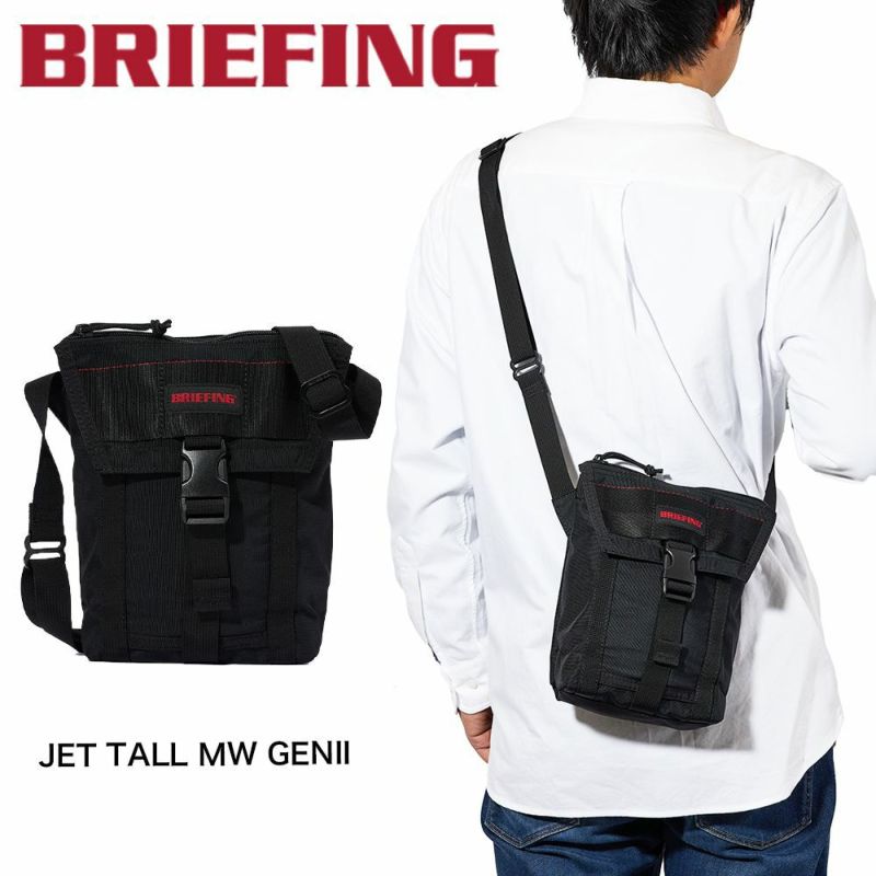 ブリーフィングBRIEFINGショルダーバッグJETTALLMWGENIIメンズレディースショルダーバック小さめコンパクト縦型斜めがけバッグ斜め掛けバッグブランド薄い正規品BRA233L31