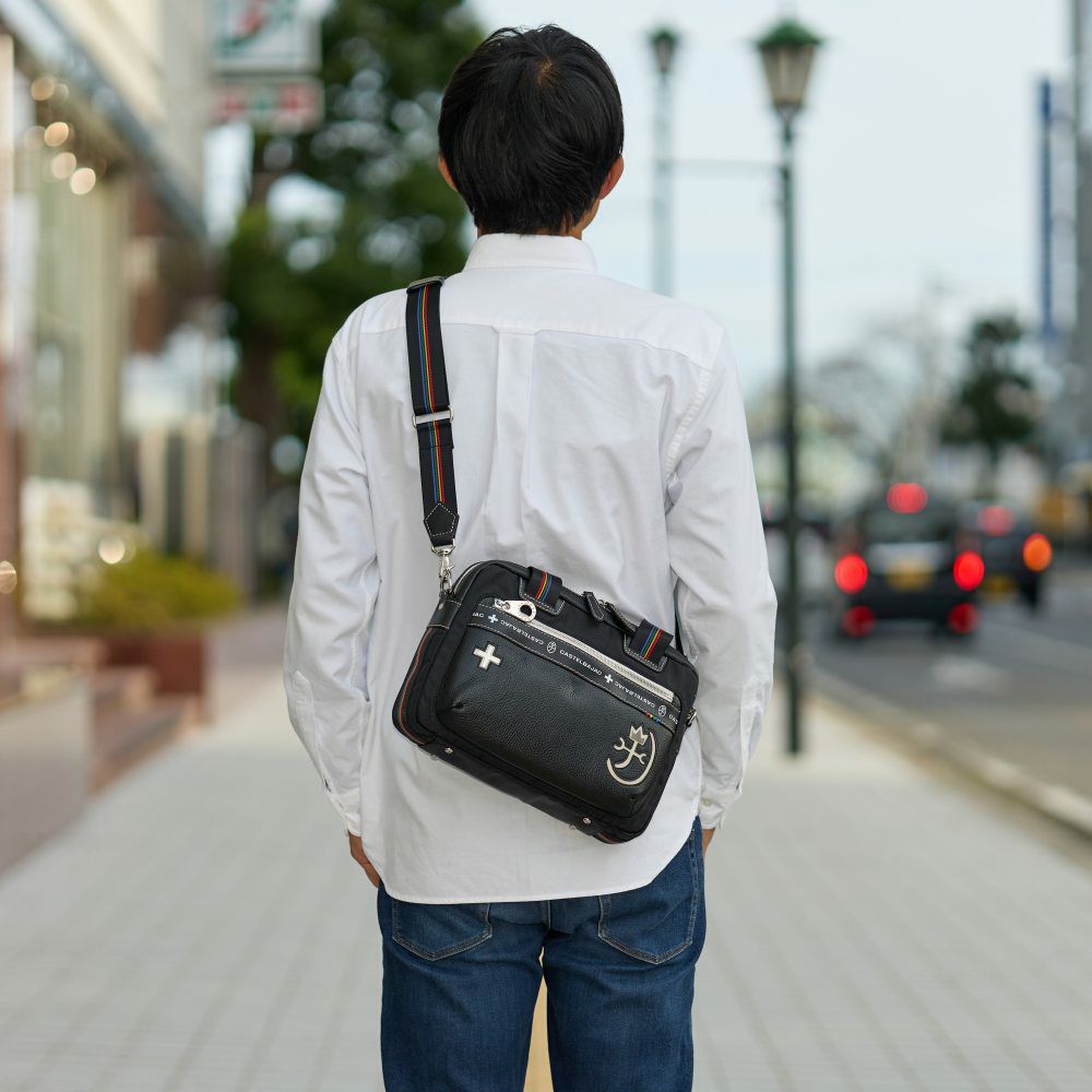 カステルバジャックショルダーバッグ2WAYバッグCASTELBAJACコネクトメンズレディースショルダーバックショルダー斜めがけバック斜め掛けバッグミニブリーフケースブランド大人男性人気83511