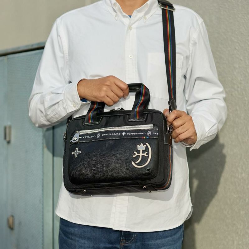 カステルバジャックショルダーバッグ2WAYバッグCASTELBAJACコネクトメンズレディースショルダーバックショルダー斜めがけバック斜め掛けバッグミニブリーフケースブランド大人男性人気83511
