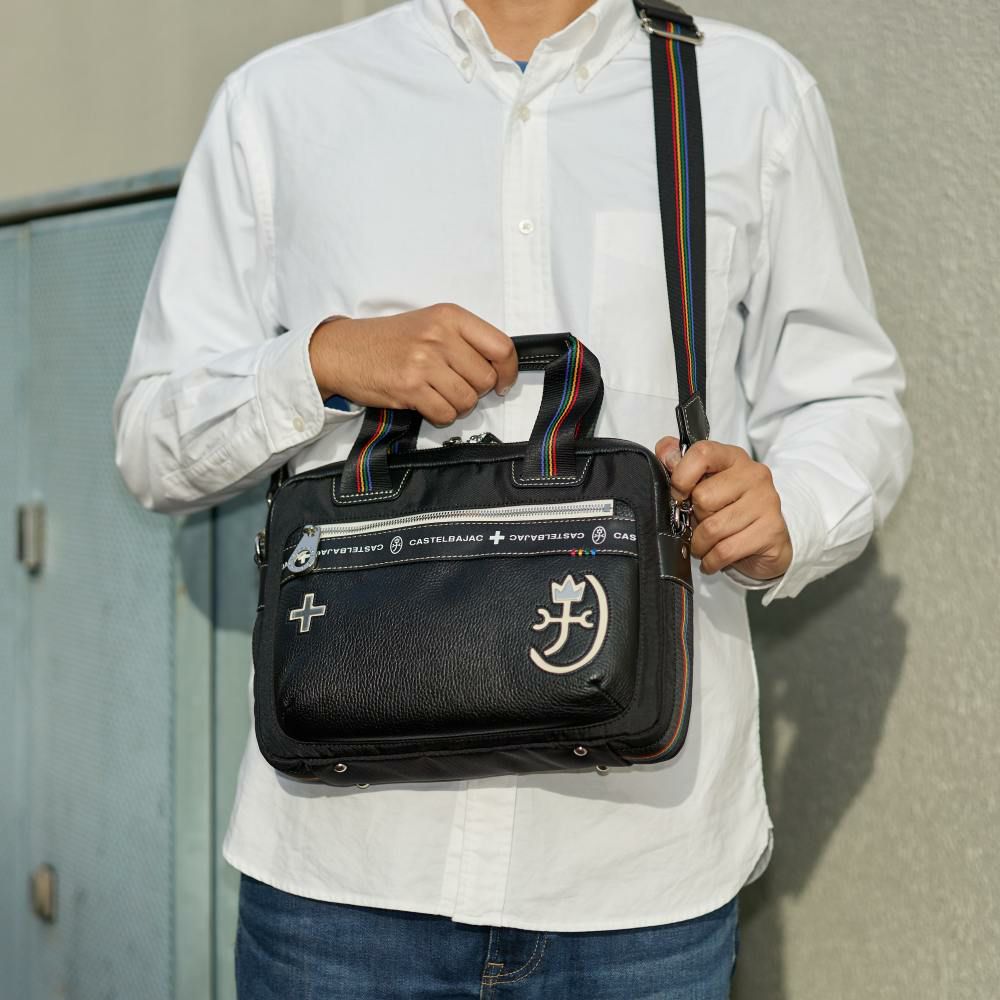 カステルバジャックショルダーバッグ2WAYバッグCASTELBAJACコネクトメンズレディースショルダーバックショルダー斜めがけバック斜め掛けバッグミニブリーフケースブランド大人男性人気83511