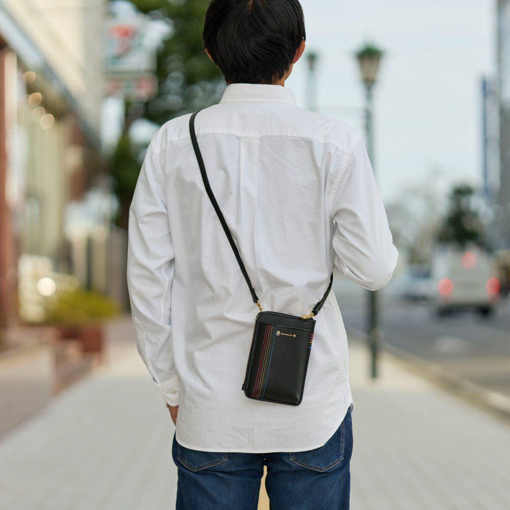 カステルバジャックスマホショルダーSサイズスマホポーチバッグショルダーバッグシェストCASTELBAJAC本革メンズレディース財布ショルダースマホショルダーバッグブランド小さめ27101