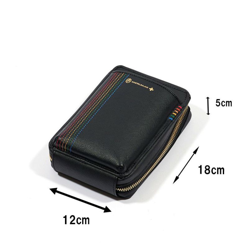 カステルバジャックスマホショルダーMサイズスマホポーチバッグショルダーバッグシェストCASTELBAJAC本革メンズレディース財布ショルダースマホショルダーバッグブランド大きめ27102