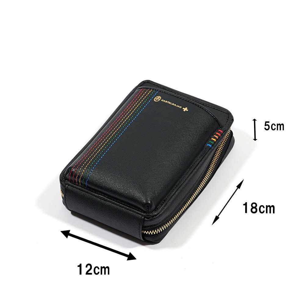 カステルバジャックスマホショルダーMサイズスマホポーチバッグショルダーバッグシェストCASTELBAJAC本革メンズレディース財布ショルダースマホショルダーバッグブランド大きめ27102