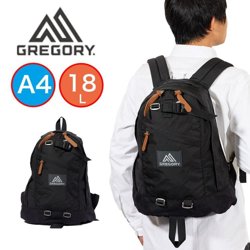 【正規取扱店】グレゴリーリュックGREGORY18LファインデイV2メンズレディース男子女子大人通学通勤クラシックデイパックバッグ小さめコンパクトおすすめ人気使いやすいブラックJP