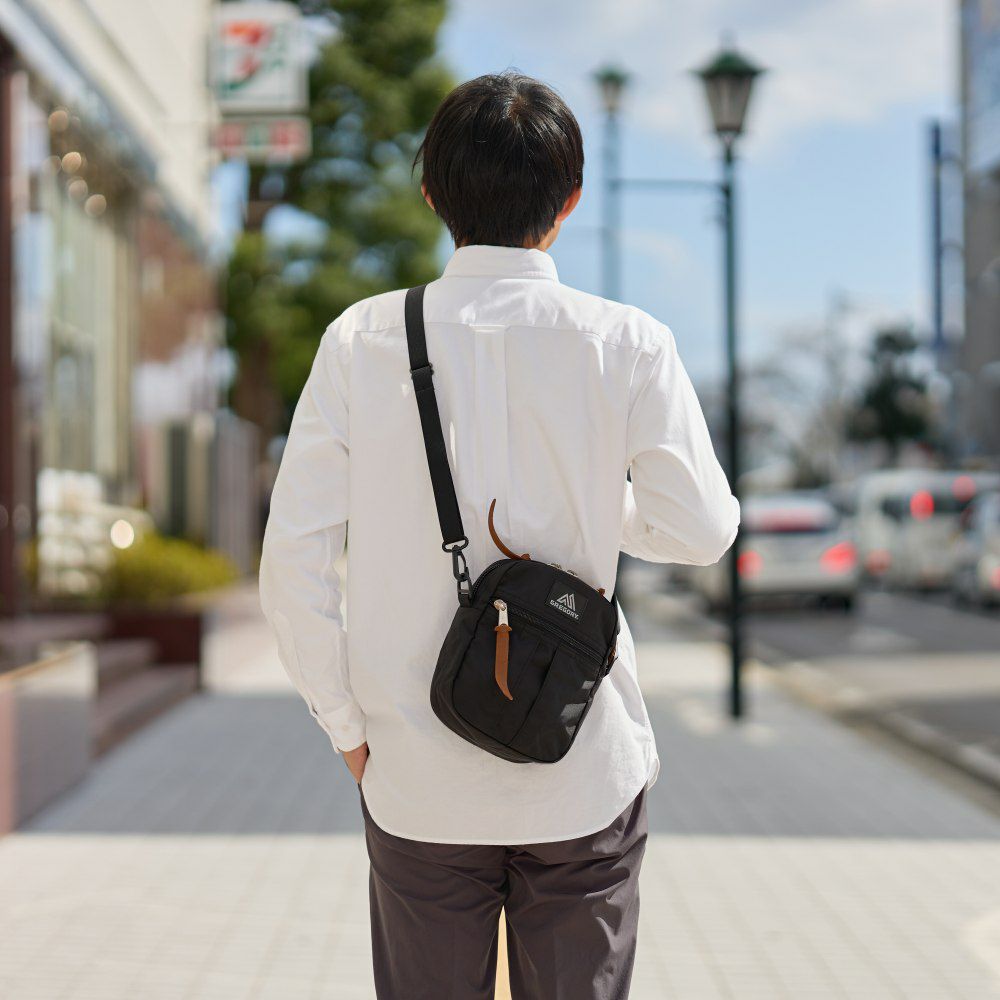 【正規取扱店】グレゴリーショルダーバッグGREGORY3LクイックポケットLメンズレディースショルダーバックショルダーブランド斜めがけ斜め掛け大人おすすめおしゃれ人気ブラック大容量