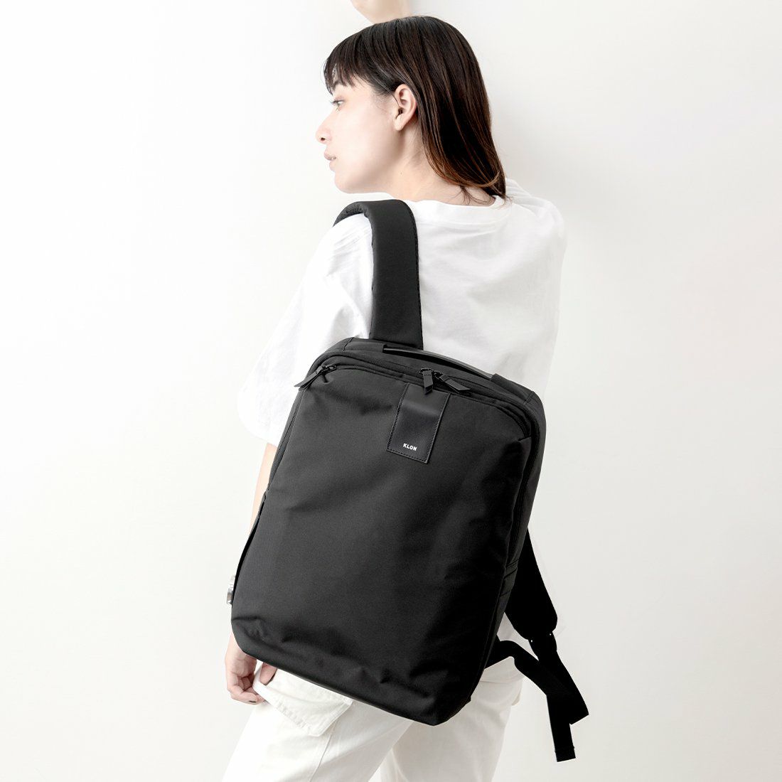 KLONリュッククローンメンズレディースLIGHTBASICRUCKSACK16Lバックパックリュックサック通学通勤撥水おしゃれブラック黒モノトーン