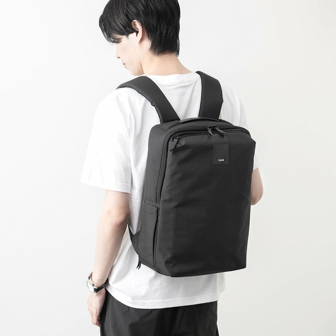 KLONリュッククローンメンズレディースLIGHTBASICRUCKSACK16Lバックパックリュックサック通学通勤撥水おしゃれブラック黒モノトーン