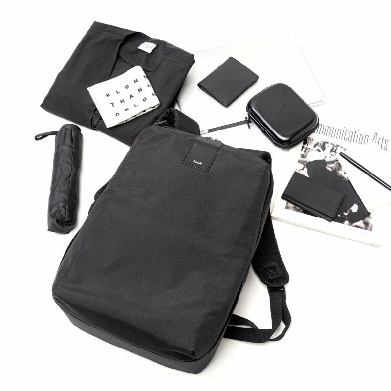KLONリュッククローンメンズレディースLIGHTBASICRUCKSACK16Lバックパックリュックサック通学通勤撥水おしゃれブラック黒モノトーン