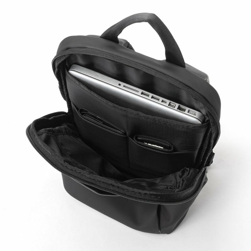 KLONリュッククローンメンズレディースMATTECOATEDRUCKSACKWAV14Lバックパックリュックサック通学通勤撥水おしゃれブラック黒モノトーン