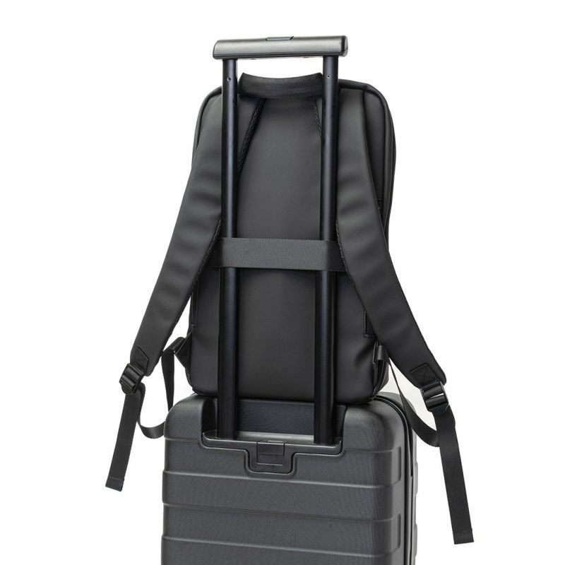 KLONリュッククローンメンズレディースMATTECOATEDRUCKSACKWAV14Lバックパックリュックサック通学通勤撥水おしゃれブラック黒モノトーン