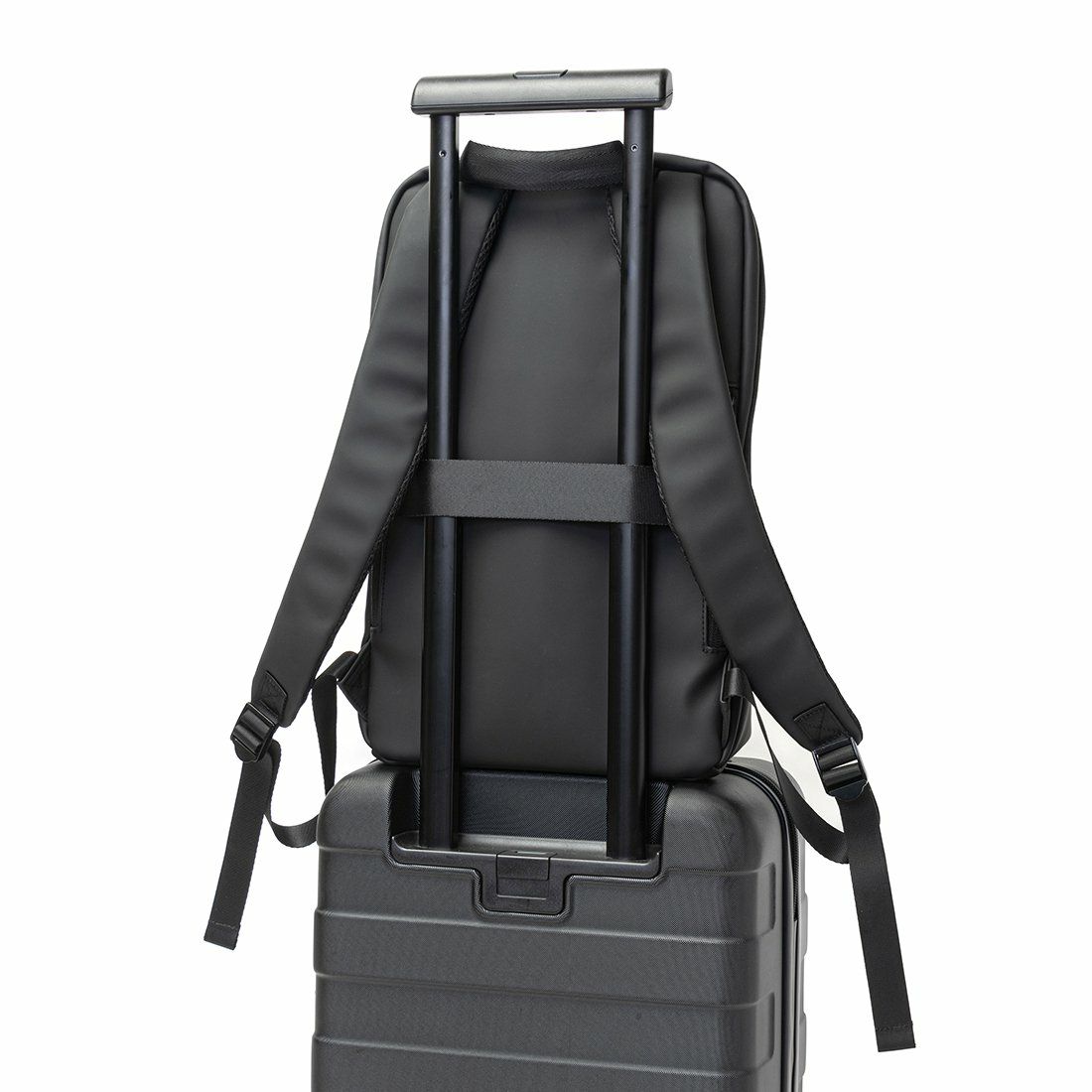 KLONリュッククローンメンズレディースMATTECOATEDRUCKSACKWAV14Lバックパックリュックサック通学通勤撥水おしゃれブラック黒モノトーン