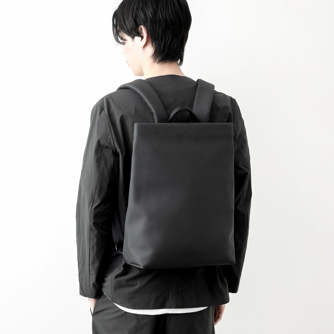 KLONリュッククローンメンズレディースMATTECOATEDRUCKSACK-SIM15Lバックパックリュックサック通学通勤撥水おしゃれブラック黒ホワイト白