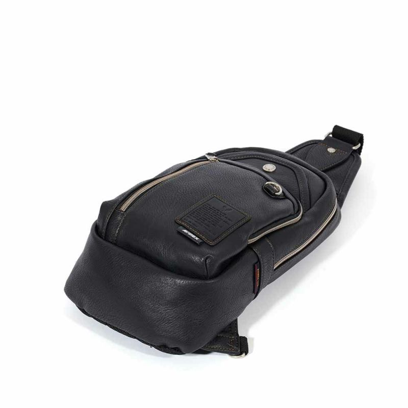 アビレックスボディバッグAVIREX大きめ大容量バッグ合皮ショルダーバッグアヴィレックスメンズレディースボディバックブランド人気かっこいい30代40代50代60代AX5001