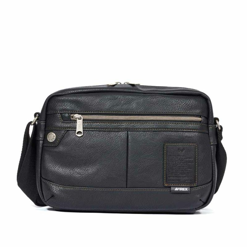 アビレックスショルダーバッグAVIREXバッグ合皮横型ショルダーバッグアヴィレックスメンズショルダーバックスクエアブランド人気かっこいい30代40代50代60代AX5002
