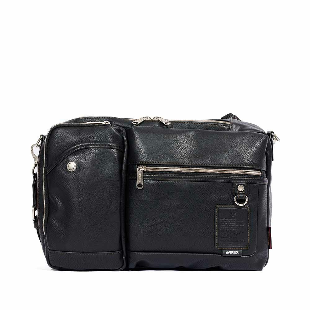 アビレックスショルダーバッグボディバッグ2WAYAVIREXバッグ合皮大きめ大容量アヴィレックスメンズショルダーバックブランド人気かっこいい30代40代50代60代AX5004