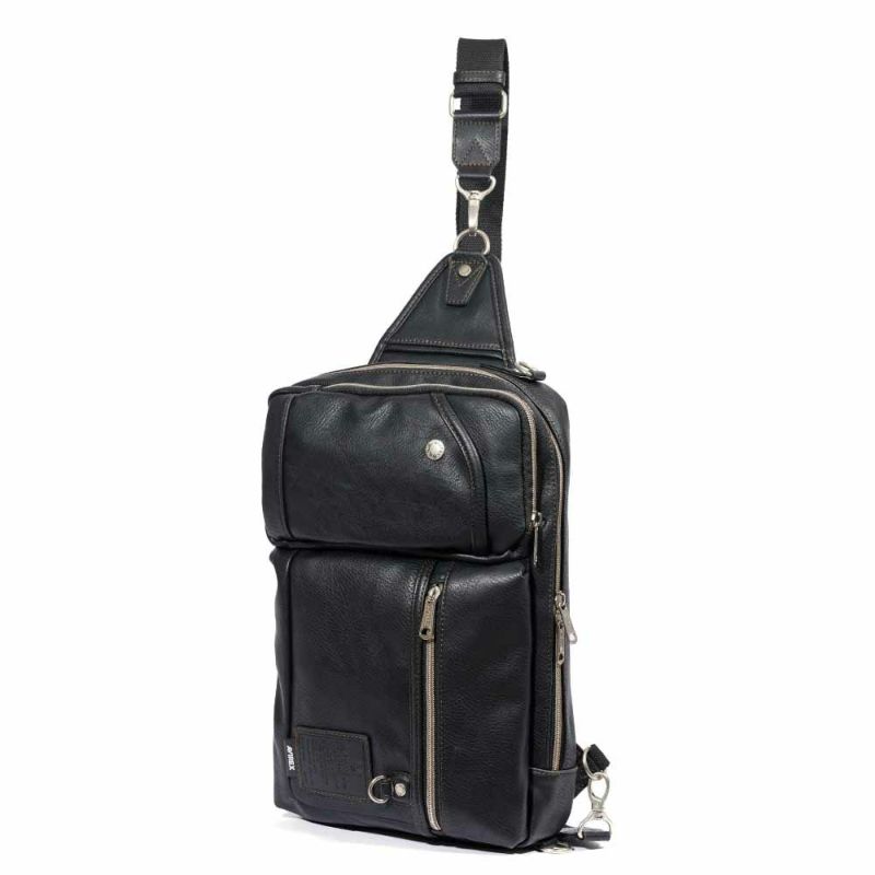 アビレックスショルダーバッグボディバッグ2WAYAVIREXバッグ合皮大きめ大容量アヴィレックスメンズショルダーバックブランド人気かっこいい30代40代50代60代AX5004