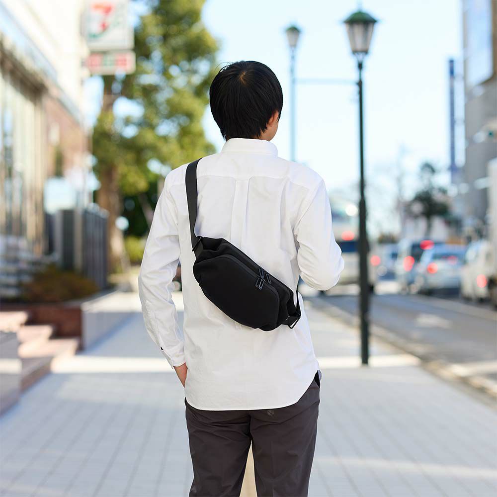 UncoeurボディバッグアンクールウエストバッグTOROIITORO2メンズレディースショルダーバッグおしゃれシンプルブランドおすすめ人気ブラック無地撥水TORO2K900161