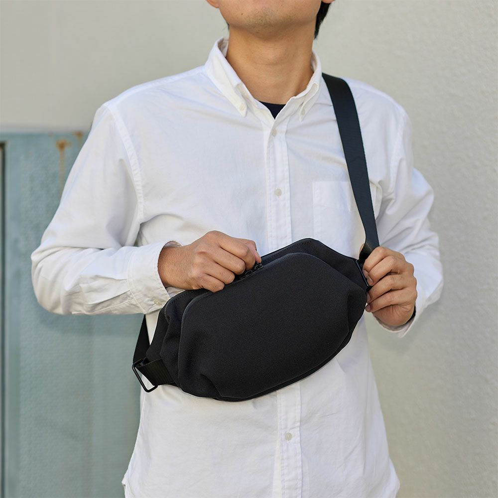 UncoeurボディバッグアンクールウエストバッグTOROIITORO2メンズレディースショルダーバッグおしゃれシンプルブランドおすすめ人気ブラック無地撥水TORO2K900161