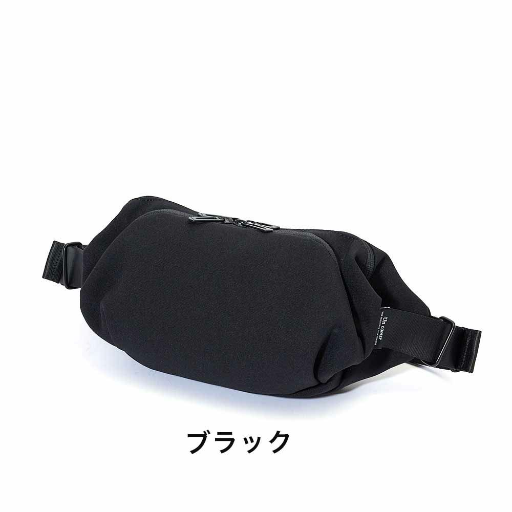 UncoeurボディバッグアンクールウエストバッグTOROIITORO2メンズレディースショルダーバッグおしゃれシンプルブランドおすすめ人気ブラック無地撥水TORO2K900161