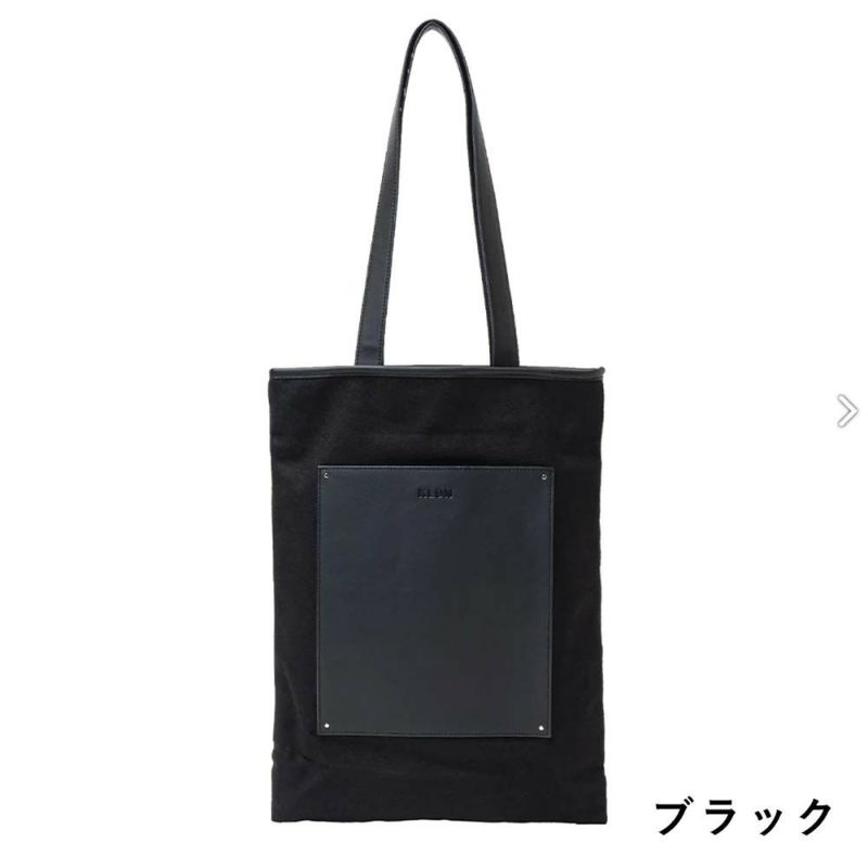 KLONトートバッグクローンメンズレディースPORTRAITCANVASTOTEBAGBLACKWHITE肩掛けカバンおしゃれ通学通勤ブラック黒ホワイト白