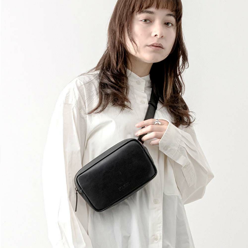 KLONボディバッグクローンメンズレディース2WAYBODYBAGボディバックワンショルダーバッグウエストバッグおしゃれブラック黒