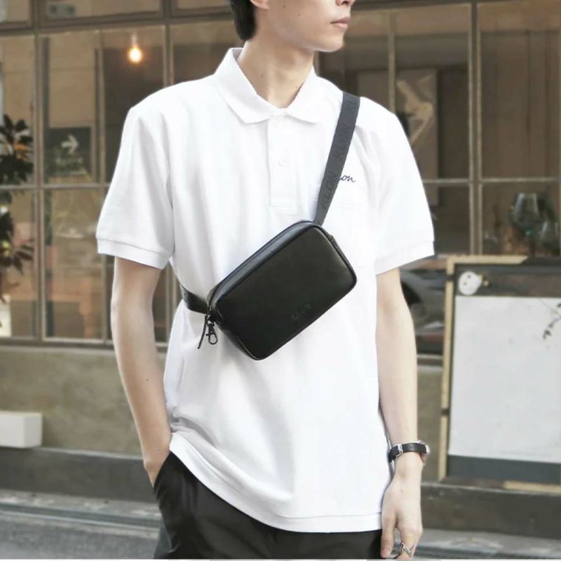 KLONボディバッグクローンメンズレディース2WAYBODYBAGボディバックワンショルダーバッグウエストバッグおしゃれブラック黒