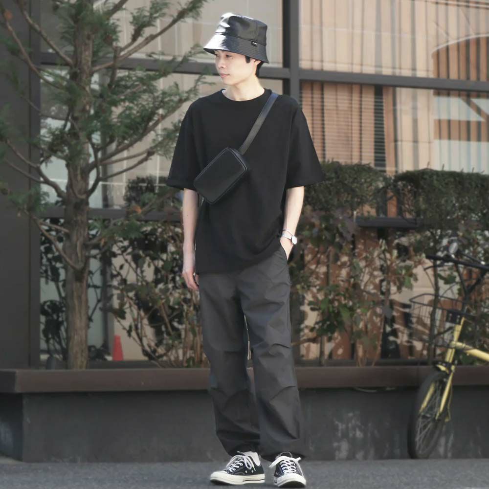 KLONボディバッグクローンメンズレディース2WAYBODYBAGボディバックワンショルダーバッグウエストバッグおしゃれブラック黒