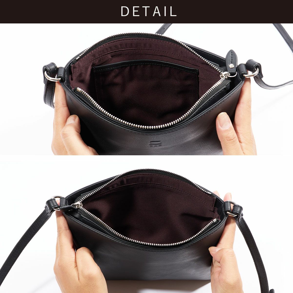 サコッシュショルダーバッグメンズ本革レザーブランドファスナー付き革大容量大きめ人気おすすめサコッシュバッグレディース斜めがけ大人30代40代50代エペepeepe006