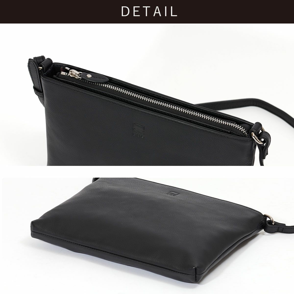 サコッシュショルダーバッグメンズ本革レザーブランドファスナー付き革大容量大きめ人気おすすめサコッシュバッグレディース斜めがけ大人30代40代50代エペepeepe006