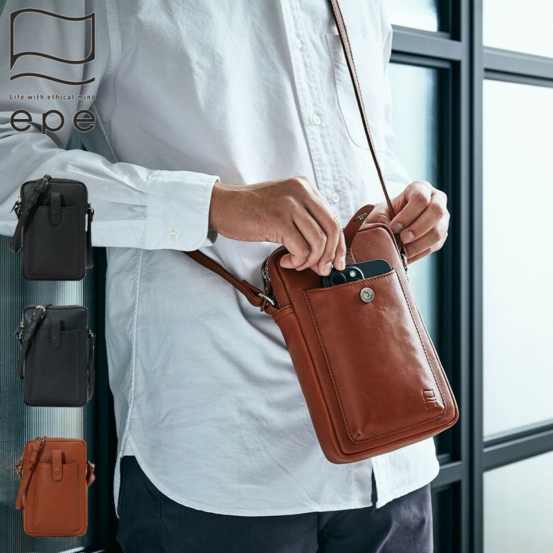 ショルダーバッグスマホショルダーバッグメンズミニショルダーバッグスマホポーチミニショルダーレディース人気おしゃれ本革レザー革ブランド男性大人斜めがけ30代40代50代エペepeepe007